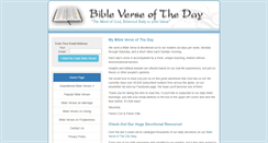 Desktop Screenshot of mybibleverseoftheday.org